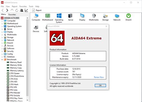 Aida64 trial  同时它还支持硬件性能测试，可以得出内存读写速度、CPU超频速度、硬盘读写速度等信息。